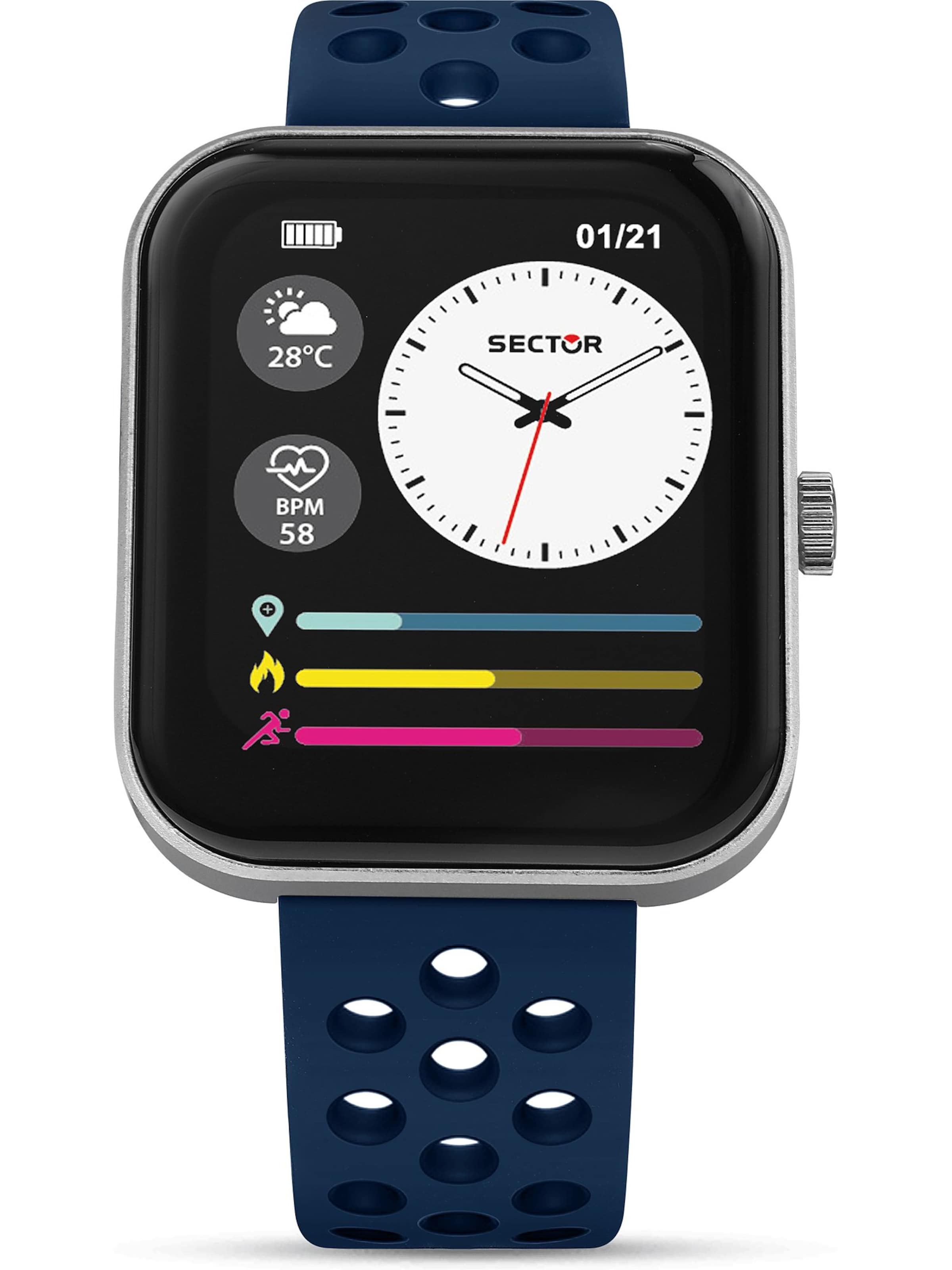 SECTOR Digitaluhr in Blau