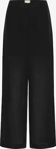 SOAKED IN LUXURY Regular Broek in Zwart: voorkant