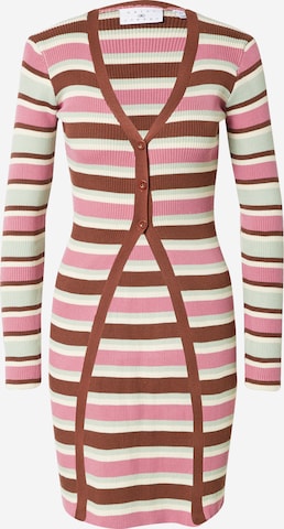 Daisy Street Knit Cardigan in Pink: front