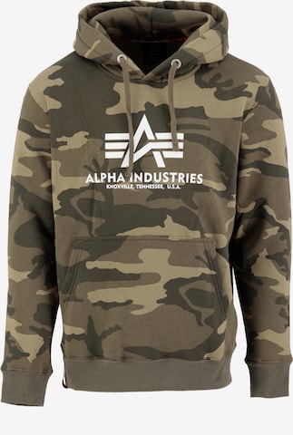 ALPHA INDUSTRIES Sweatshirt in Green: front