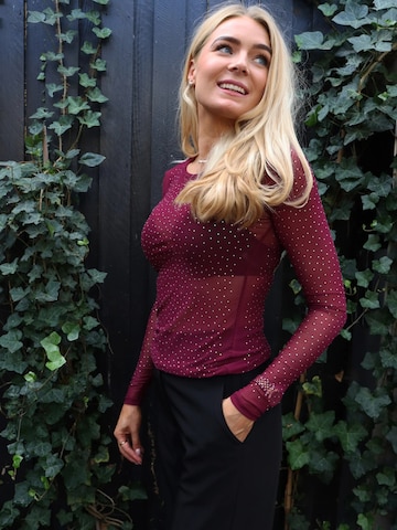 Haut ' MESH ' Liberte Essentiel en rouge