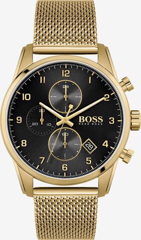 BOSS Analog Watch 'SKYMASTER' in Gold: front