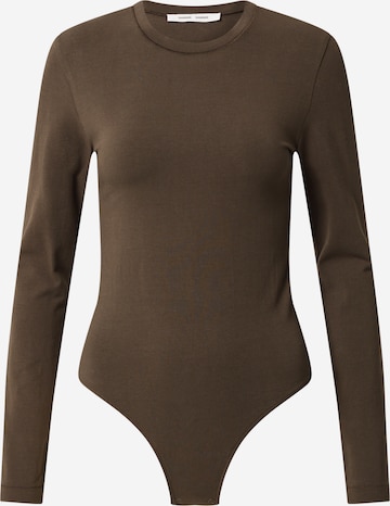 Samsøe Samsøe Shirt bodysuit 'BELLA' in Brown: front