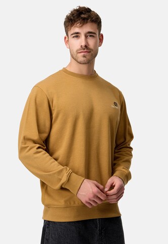 INDICODE JEANS Sweatshirt 'Julius' in Brown