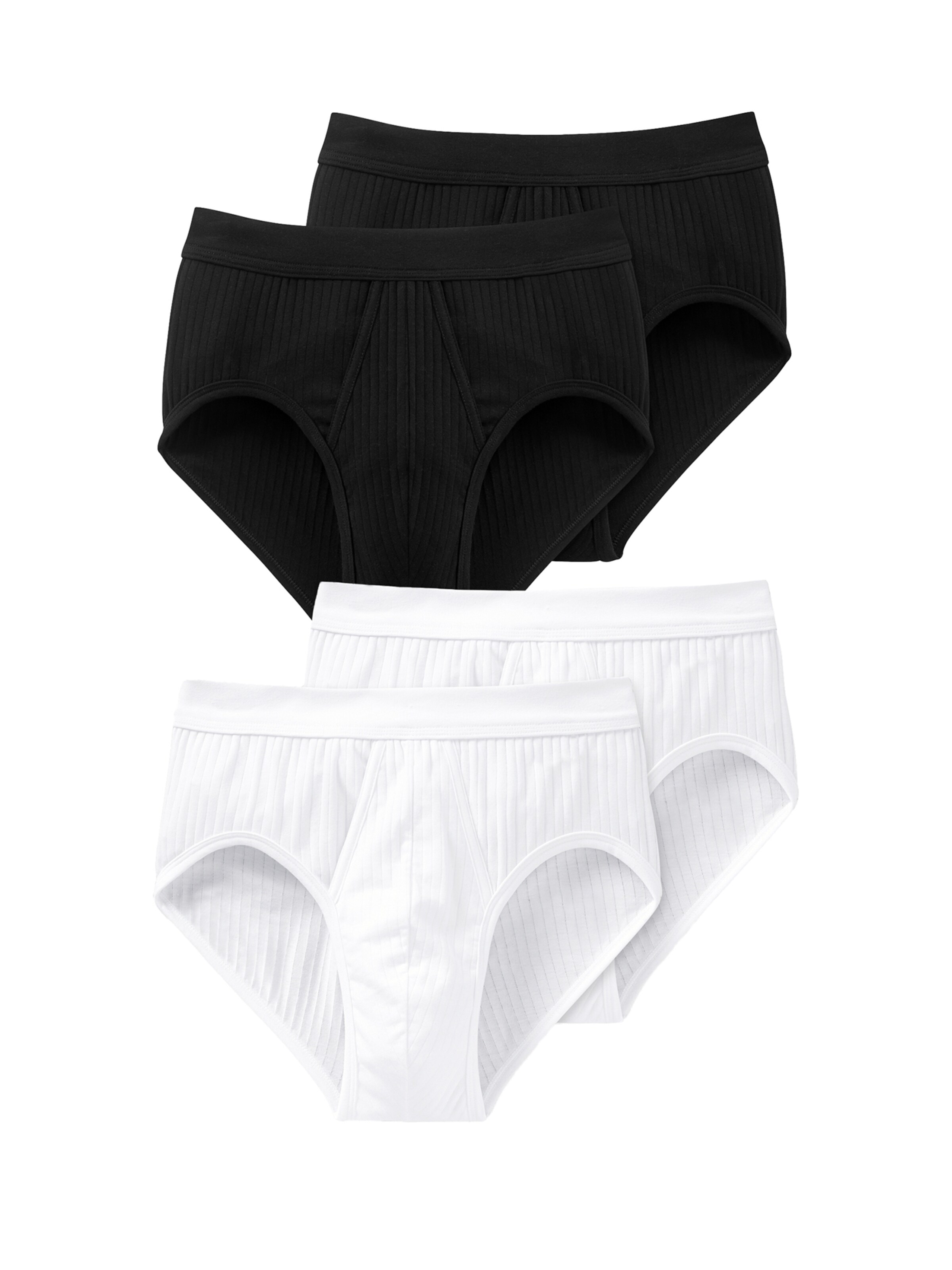 SCHIESSER Slip 'Authentic' in Schwarz: Vorderseite