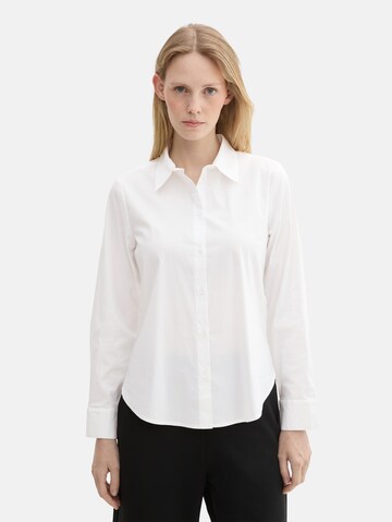 Chemisier TOM TAILOR en blanc