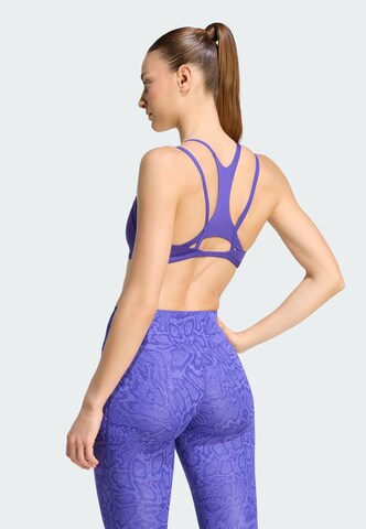 ADIDAS PERFORMANCE Bustier Sport-BH 'Optime Workout' in Lila
