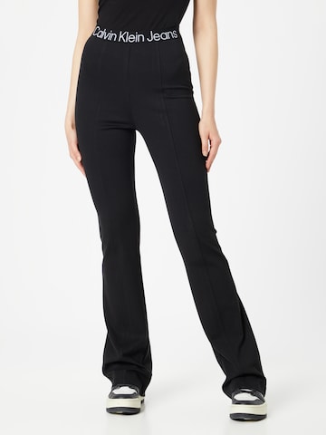 Calvin Klein Jeans Flared Leggings - fekete: elől