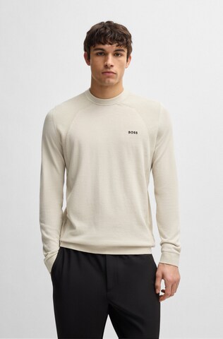 BOSS Sweater 'Momentum' in Beige: front