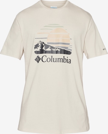 smėlio COLUMBIA Sportiniai marškinėliai 'Path Lake': priekis