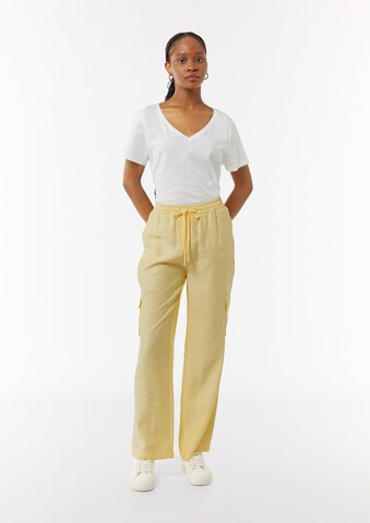 Regular Pantalon COMMA en jaune