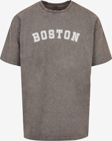 Merchcode Shirt 'Boston X' in Grey: front