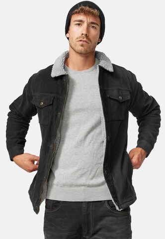 INDICODE JEANS Between-season jacket 'Tonni' in Black