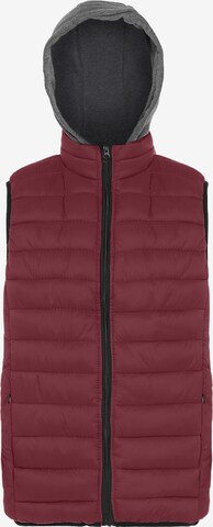 boundry Vest in Red: front