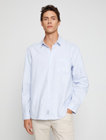 Koton Regular fit Button Up Shirt in Blue: front