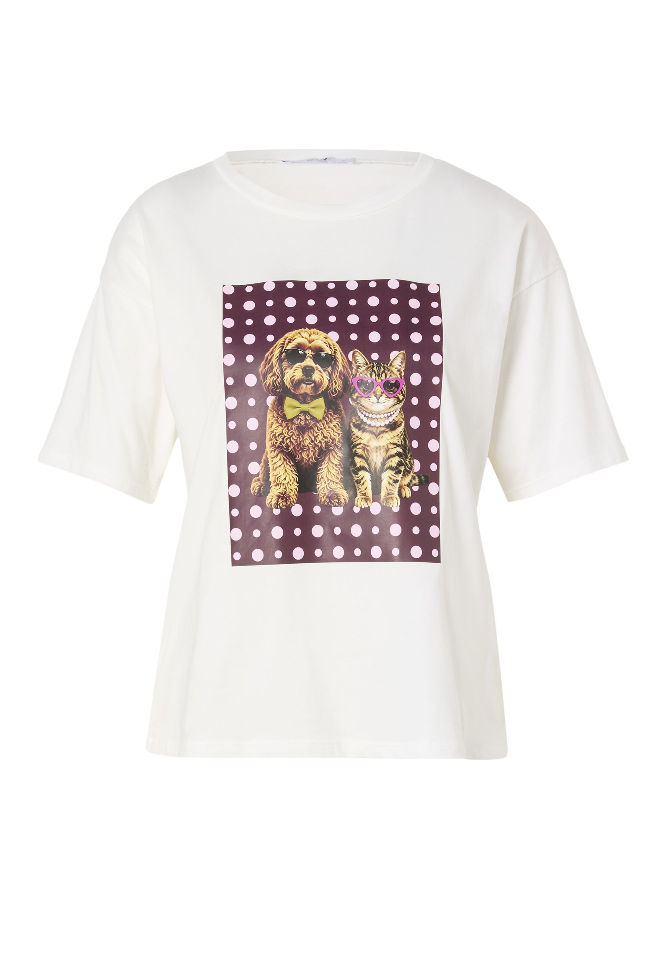 Hailys Shirt 'Su44ndy' in White: front