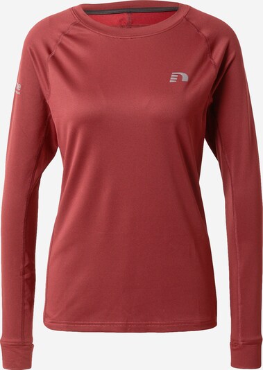 Newline Sporta krekls, krāsa - pelēks / tumši sarkans, Preces skats