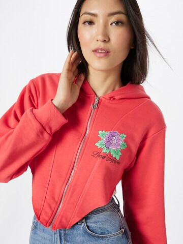 LOCAL HEROES Zip-Up Hoodie in Red