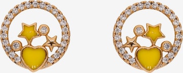 faina - Pendientes en oro: frente