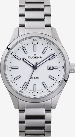 DUGENA Analog Watch in Silver: front