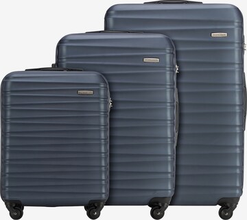 Wittchen Suitcase Set in Blue: front