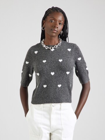 VERO MODAPulover 'DOFFY INTARSIA' - siva boja: prednji dio