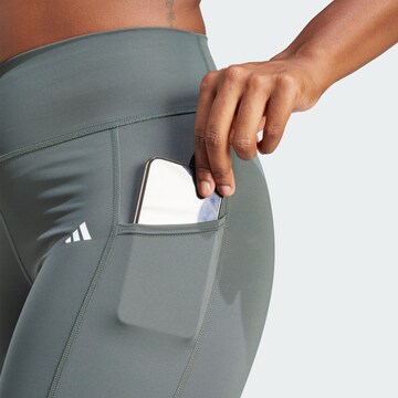 ADIDAS PERFORMANCE Skinny Sports trousers 'Optime' in Grey