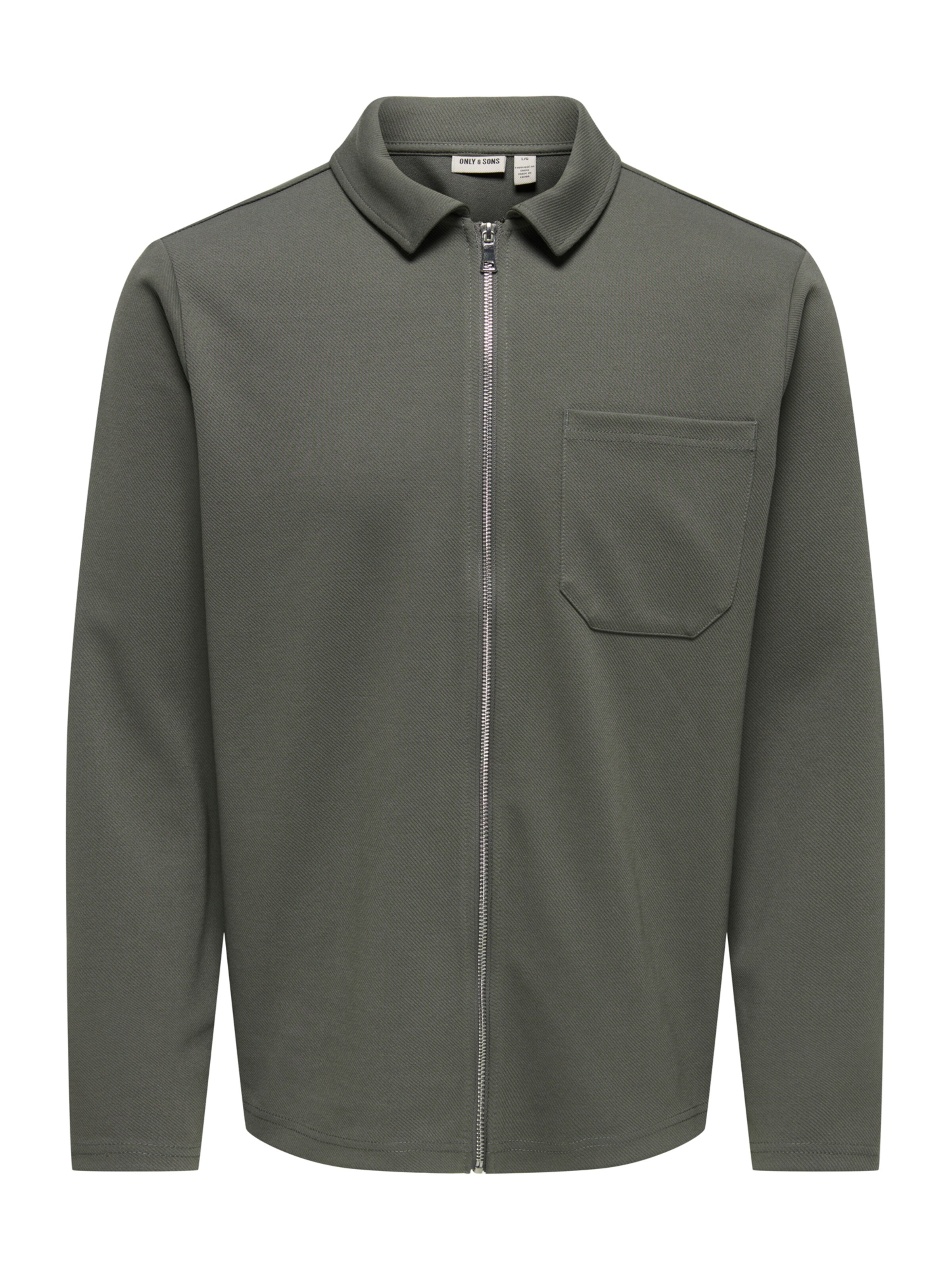 Only & Sons Sweat jacket 'ONSNEWKODYL' in Grey: front