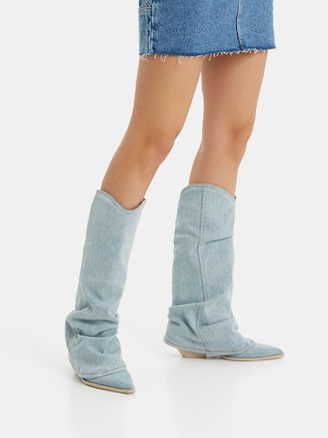 Bershka Stiefel in Blau: Vorderseite