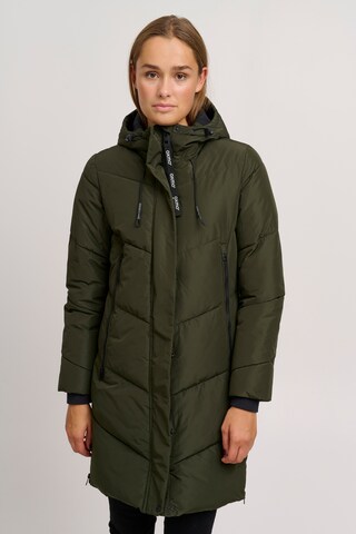 Oxmo Winter Coat 'Juna' in Brown: front