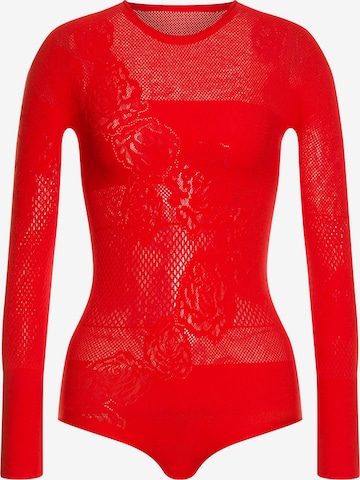 Body di Wolford in rosso: frontale