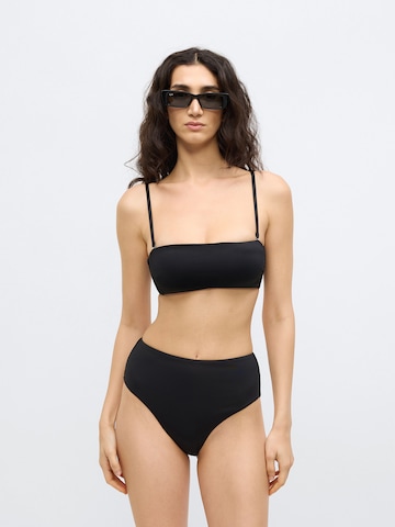 Calvin Klein Swimwear Бандо Верх бикини в Черный: спереди
