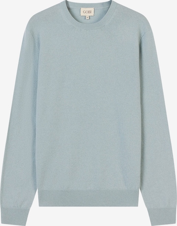GOBI Cashmere Pullover 'Men's Essential Crewneck Cashmere Sweater' in Blau: Vorderseite