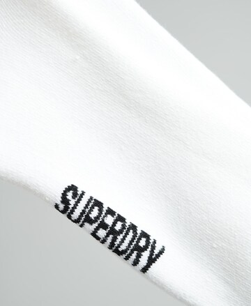 Superdry Athletic Socks ' Crew' in White