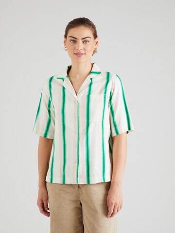 Marks & Spencer - Blusa 'Resort' em verde: frente