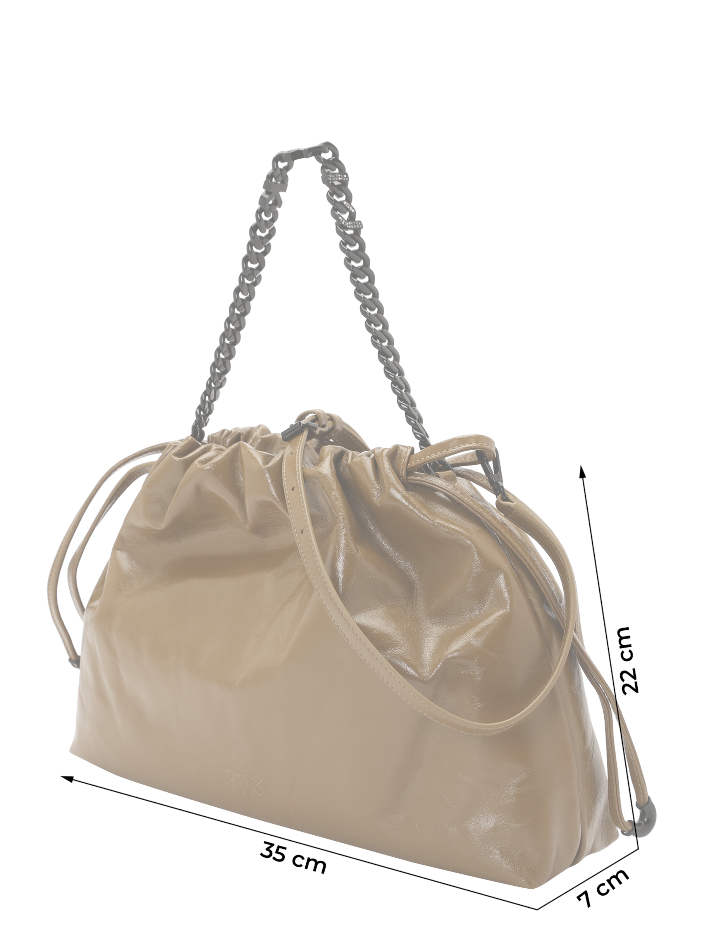 PINKO Buideltas in Groen: voorkant