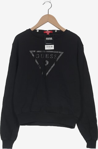 GUESS Sweatshirt & Zip-Up Hoodie in L in Black: front