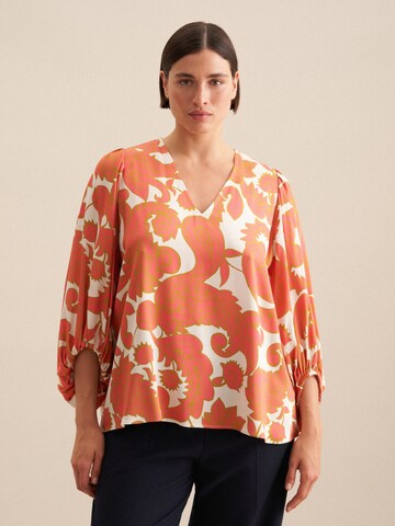 SEIDENSTICKER Blouse 'Schwarze Rose' in Orange: front