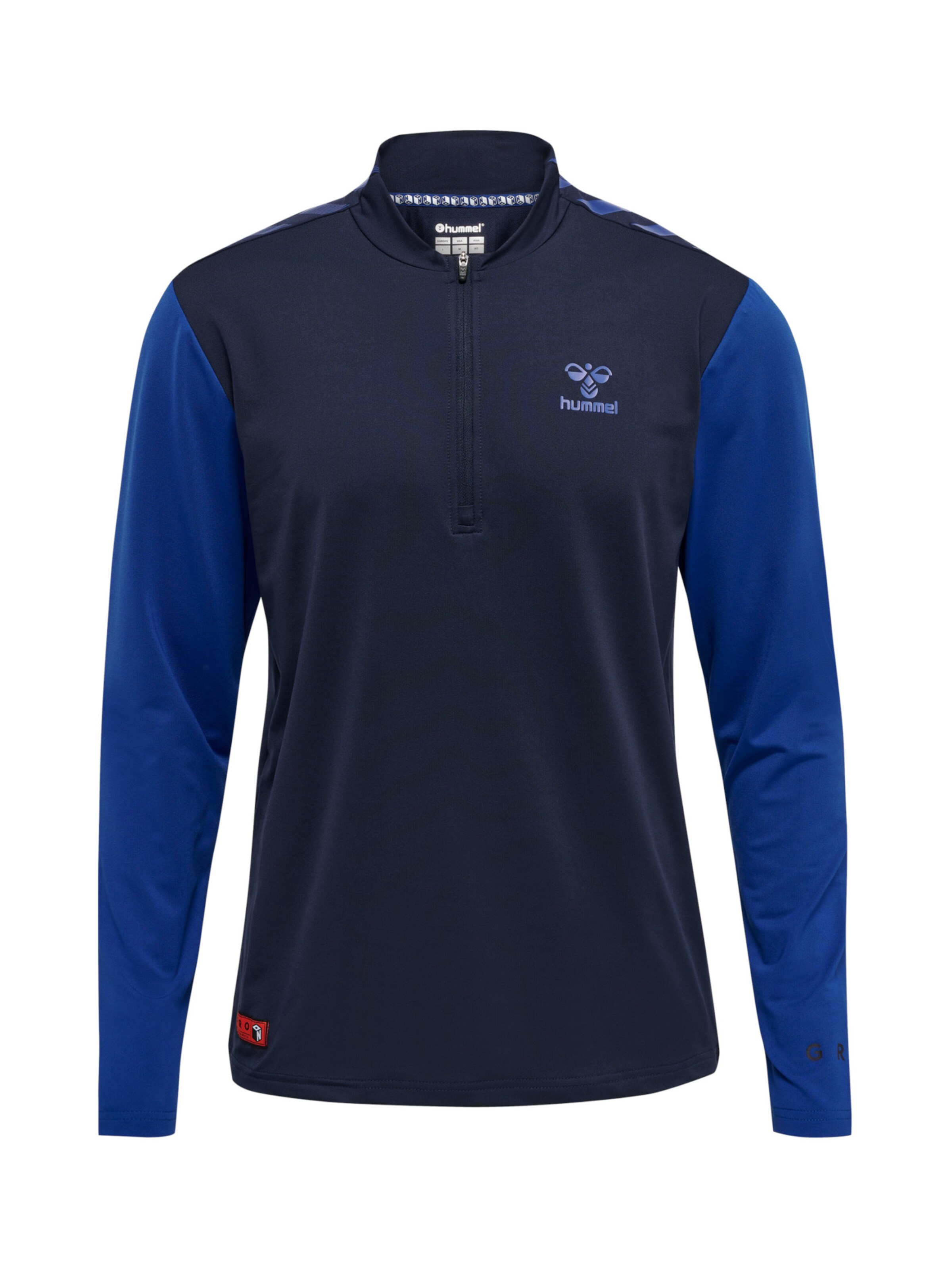 Hummel Sportsweatshirt in Blauw: voorkant