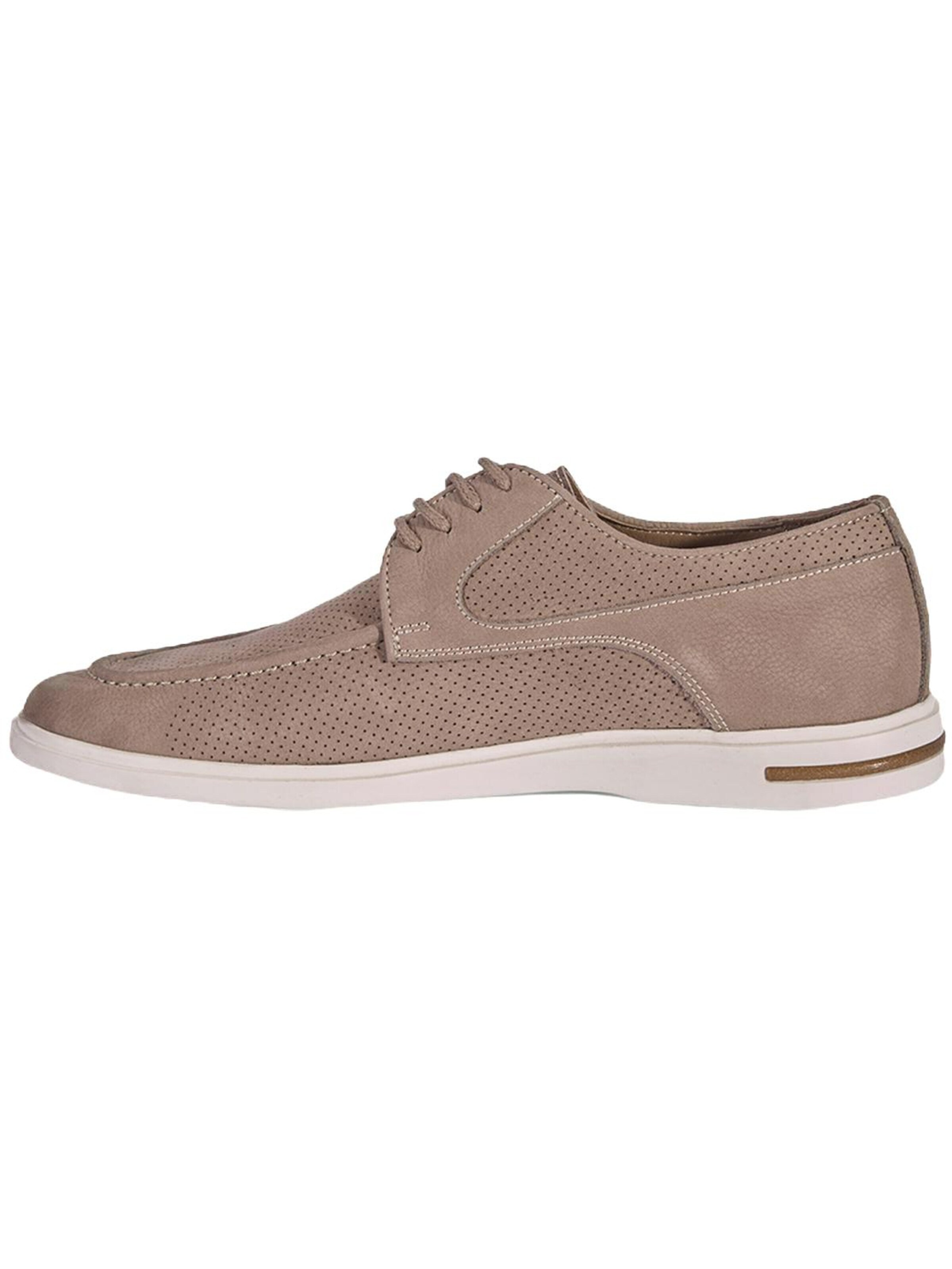 Chaussure à lacets 'Lässige Spitze' Desa en gris : devant