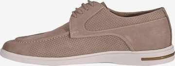 Chaussure à lacets 'Lässige Spitze' Desa en gris : devant