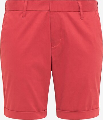 DreiMaster Maritim Slimfit Broek in Rood: voorkant