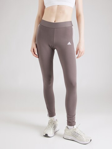 Skinny Pantalon de sport 'Essential' ADIDAS SPORTSWEAR en gris : devant