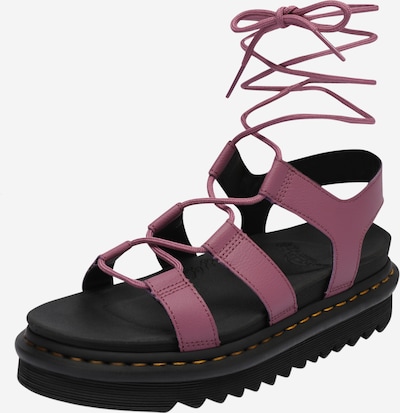 Dr. Martens Sandales 'Nartilla' en cyclamen / noir, Vue avec produit