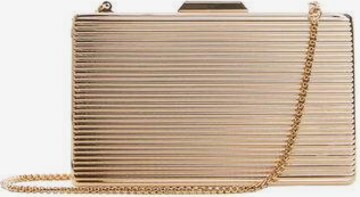 MANGO Clutch 'PAU' in Goud: voorkant