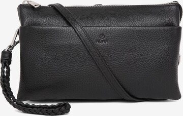 ADAX Clutch 'Silja' in Zwart: voorkant