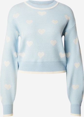 JDY Sweter 'JDYRomance' w kolorze niebieski: przód