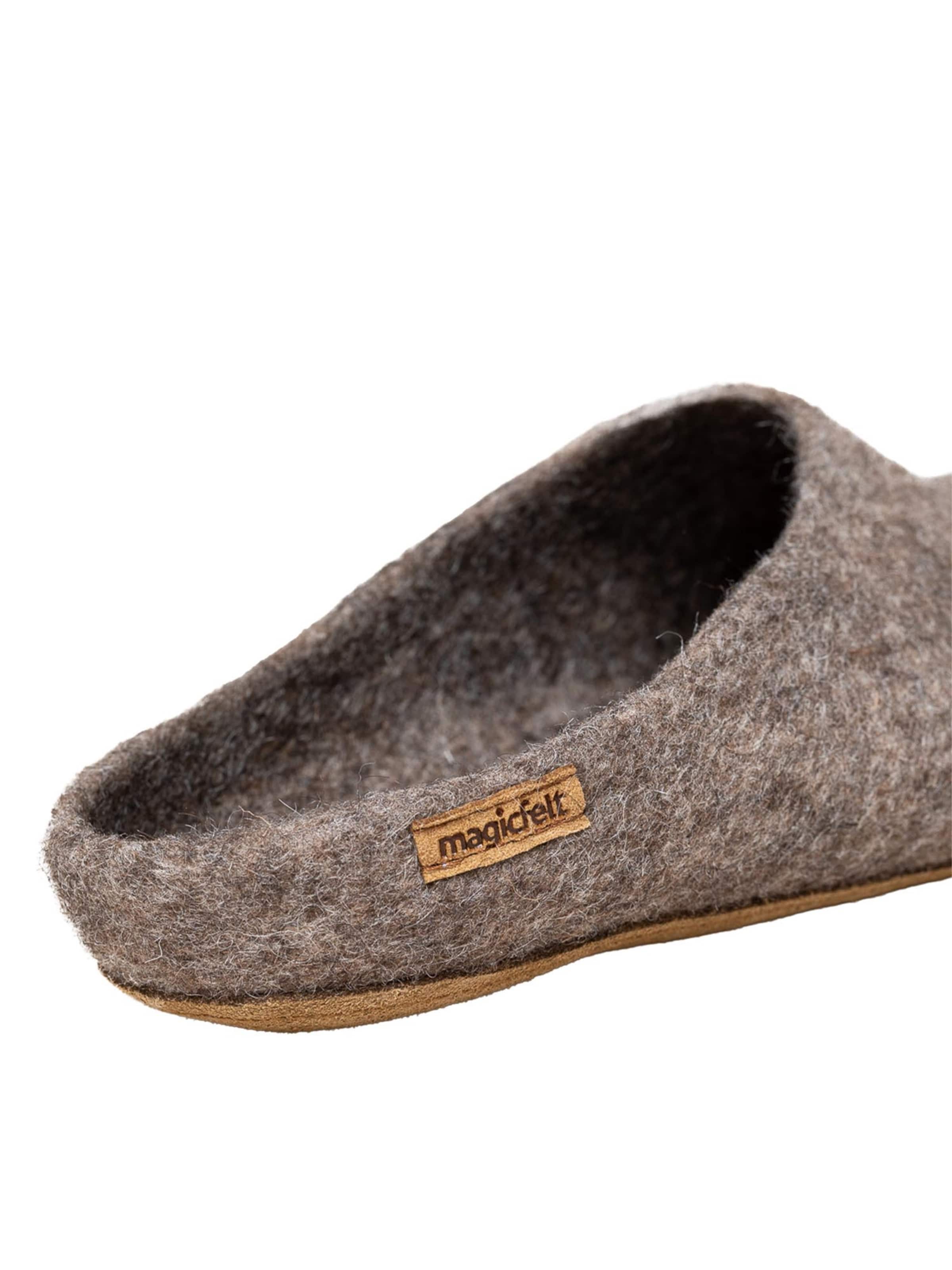 MagicFelt Mules 'Filz' in Brown