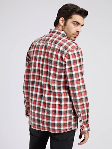 GUESS Regular fit Button Up Shirt in Red