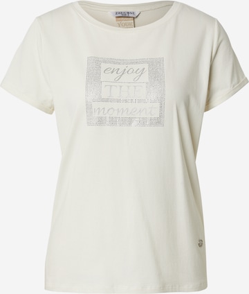 Maglietta 'Au44tumn' di ZABAIONE in bianco: frontale